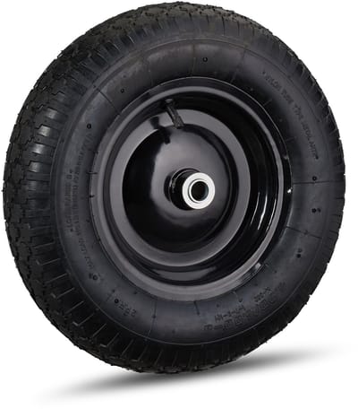 2x kruiwagenwiel 4.80 4.00-8 - reserve wiel kruiwagen - luchtband - stalen velg