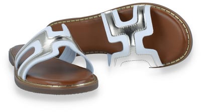 Double Heart Dames Slipper | Wit | Maat: 37