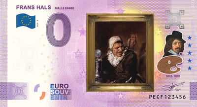 0 Euro biljet Nederland 2024 - 8 Frans Hals Malle Babbe KLEUR