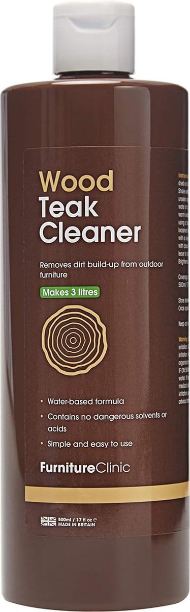 Teak Hout Reiniger 500ml - ( goed voor 3L / 70M² ) - Effectieve Reiniging, tegen Verwering & Schimmelvorming - Teak Hout Verzorging - Wood Teak Cleaner 500ml