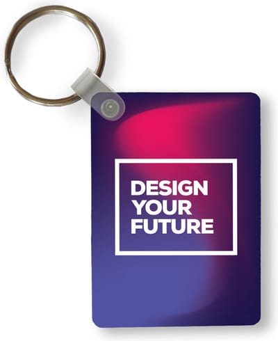 Sleutelhanger - 'Design your future' - Quotes - Spreuken - Uitdeelcadeautjes - Plastic