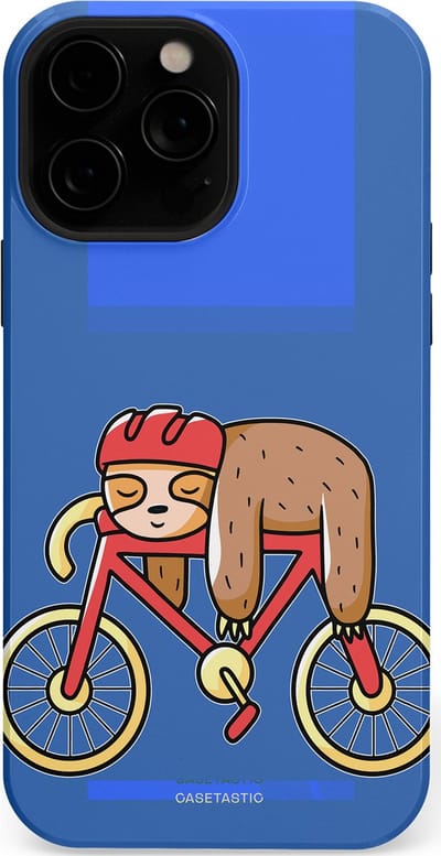 Casetastic hoesje geschikt voor Apple iPhone 13 Pro - MagSafe - Dubbellaagse bescherming - Lui op reis - Fashion Case - Lavendel