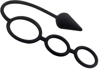 Daity cockring set 3 ringen + buttplug & prostaatmassager