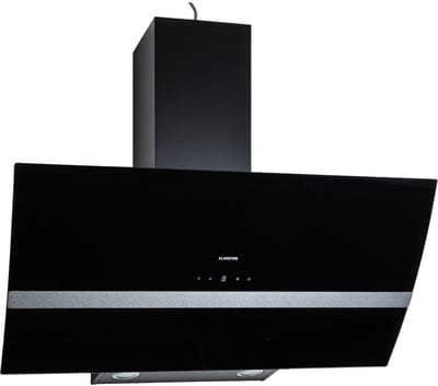 Klarstein Afzuigkap Clara 90 - glas - 590 M³/H - Touch Bediening - Sfeerlicht - Zwart - Wandafzuigkap - 509 m³/u 43 cm - voor Keuken - Vetfilter - RVS - Aluminium - Dampkap - Wasemkap - Kookplaatafzuiging