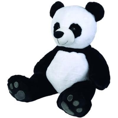 Nicotoy Panda Beer RECYCLED - Speelgoed - 66 cm - Pluche - Bruin- Alle leeftijden - Knuffel