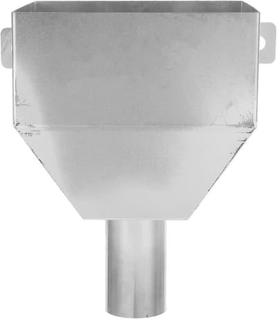 Regenpijp Collector - Afvoer Adapter - Water Management - Roestvrij Staal - 22 x 15.4 x 13.4 cm - Zilver