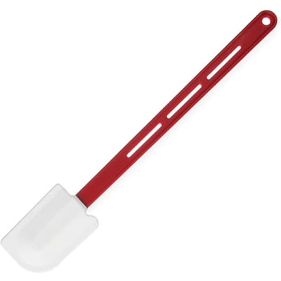 HENDI Pannenlikker – siliconen blad – kunststof greep – 420x70 mm – rood