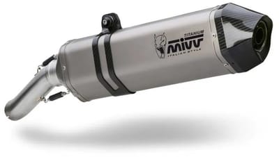 Mivv Speed Edge Bmw R 1200 Gs/adventure 2008-09 B.004.lgs Gehomologeerde Slip On Uitlaatdemper Zilver Homologated