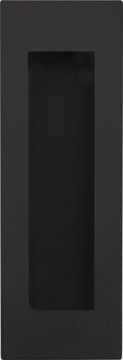 Schuifdeurgreep rechthoekig Zwart - merk Karcher Design - Afmeting 41 x 120 mm