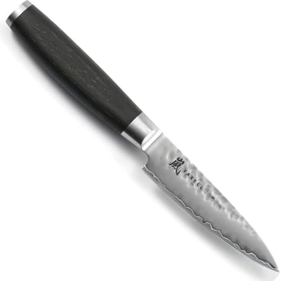 Yaxell Taishi Schilmes 10 cm – VG-10 Staal – Hardheid 61 HRC – Tsuchime Afwerking – Gehamerd Lemmet – Zwart Pakka Beukenhout Handvat