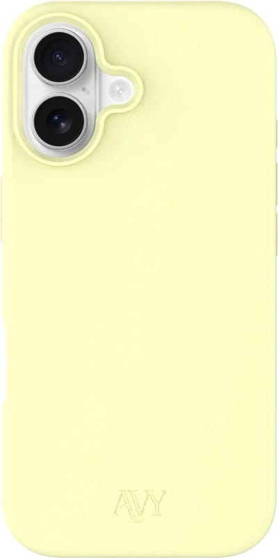 AVY Hoesje geschikt voor Apple iPhone 17 | Compatibel met MagSafe | Back Cover | Liquid Silicone | Comfortabel in de Hand | Yellow
