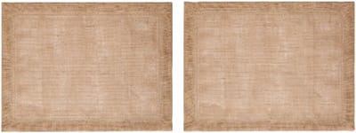 Placemats, Set van 2 Stuks, Rechthoek, Jutte, 35 x 45 CM, Naturel - Mikasa