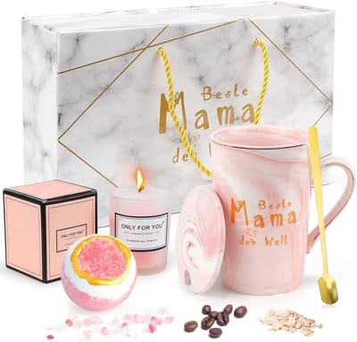 Elegante Cadeauset voor Moeders - Perfect Verjaardagscadeau en Moederdaggeschenk met Aroma-Kaars