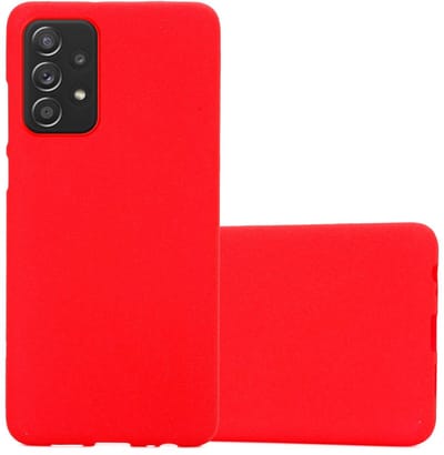 Cadorabo Hoesje geschikt voor Samsung Galaxy A52 (4G / 5G) / A52s in FROST ROOD - Beschermhoes gemaakt van flexibel TPU silicone Case Cover
