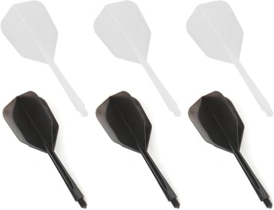 Dart shafts en flights - Geïntegreerde dartflights en schachten met 2BA schachtdiameter