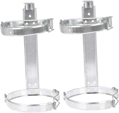 Brandblusser Bevestiging - Wandhouder Blusser - Veilige Opslag - Schroefloze Installatie - 25x15x15cm - Zilver