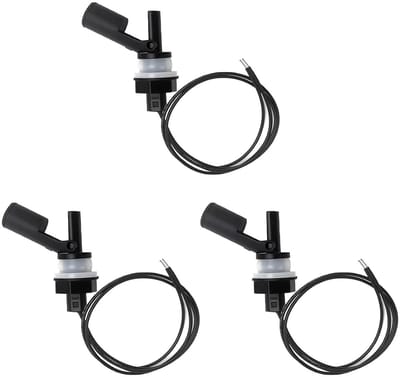 Dailygoods- Waterniveausensor Hoge Gevoeligheid - Vlotterschakelaar - Corrosiebestendig - PP-Materiaal - Zijdelingse Montage - 3 Stuks