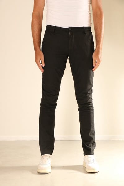 New Star heren broek - Baltimore - geruite heren broek - zwart - maat 31/34