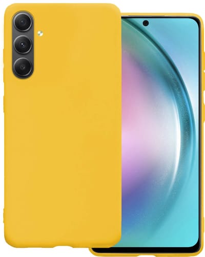 Hoesje Geschikt voor Samsung Galaxy A54 - Sterk & Shockproof - Hoes Cover - Siliconen Case - Geel