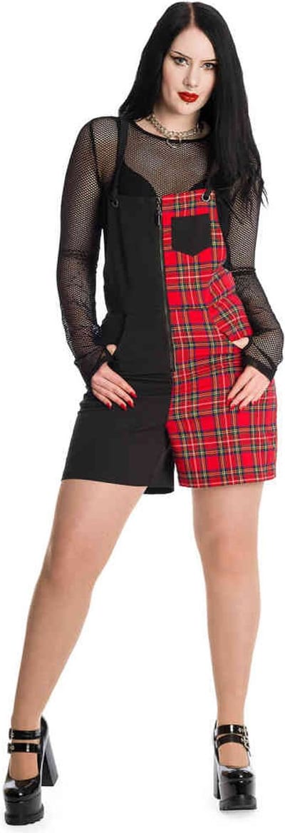 Banned - KRAMPUS Playsuit - XXS - Rood