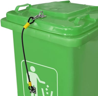 Prullenbak Deksel Slot - Afvalbak Beveiliging - Dieren Buiten Houden - Universele Pasvorm - 1 Pack - Geel