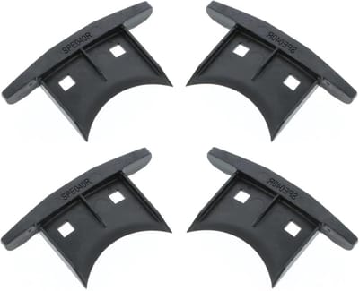 Afdekkappen Rolluiklamellen - PVC Stopper - Rolluiken Onderhoud - Kunststof Geleiding - 42x8 mm - Zwart