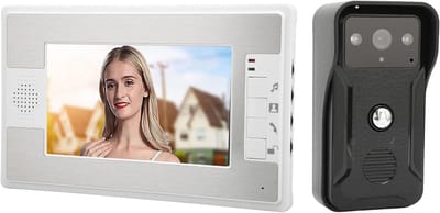 Video Deurbel - Deur Intercom - Veilig Thuis - Aluminium Paneel - 7 Inch Scherm - Zwart