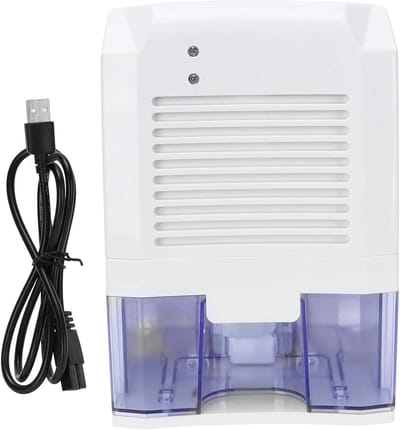 Luchtontvochtiger Mini - Kleine Droger - Vocht Reguleren - Automatische Uitschakeling - 800ml Tank - Wit