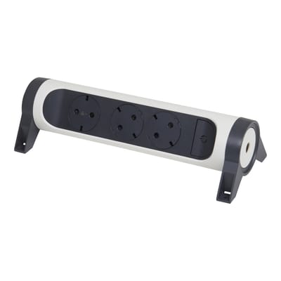 Legrand Premium 3x2P+A Contactdoos Zonder Snoer Zwart-Wit (Europese Stekkerdoos) - 694543 [5 stuks]