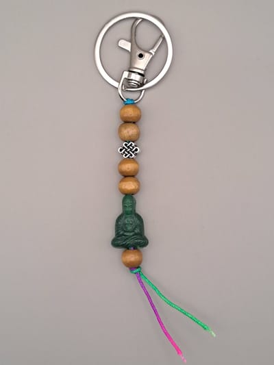 Boeddha sleutelhanger - Boeddha hanger - Gelukshanger - Tashanger - Boeddha cadeautje - Buddha hanger - Geluk sleutelhanger