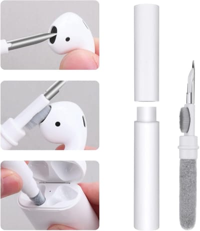 Draadloze Oordopjes Schoonmaakpen, 3-in-1 Reinigingskit voor Oordopjes, Oplaadcase en Toestellen, Ideaal voor Schoonmaken van Elektronica en Accessoires