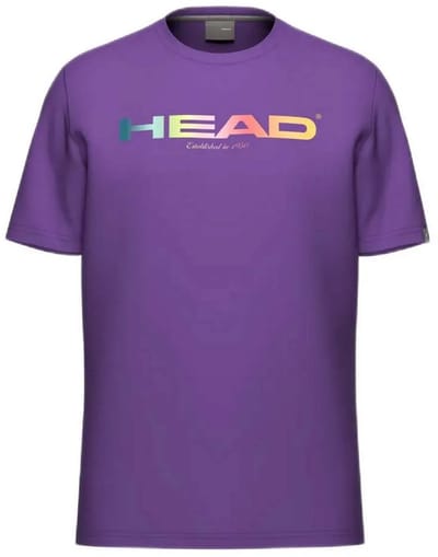 Tennisshirt HEAD Men Rainbow T-Shirt Purple-L