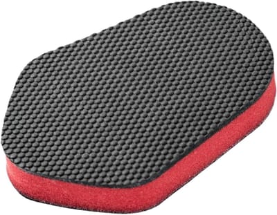 Autospons Applicator - Polijstgereedschap Handmatig - Auto Reinigen - Multifunctioneel Ontwerp - 12 x 8 x 4.5 cm - Grijs