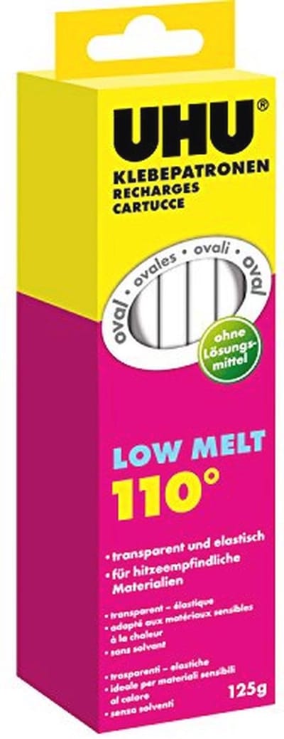 Transparante en Ovale Lijmpatronen voor Lage Temperatuur Lijmpistolen - 125 g