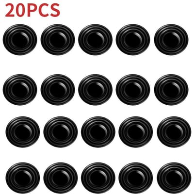 Lot de 20 coussinets antichocs en silicone pour portière de voiture, universels, pour coffre, isolation phonique, autocollants, joints anti-rayures