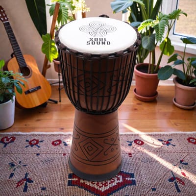 Grote professionele djembe - Soul Sound (laag) - 50 cm (22 cm diameter)