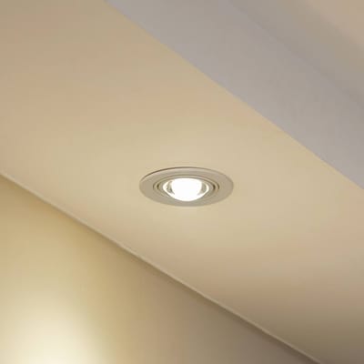Lindby inbouwlamp Jyla, mat wit, Ø 13 cm, GX53