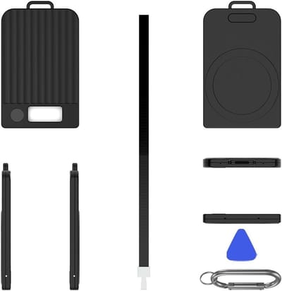 Beschermhoes Recorder - Draagbare Opnamehoes - Veilige Opslag - Anti-kras Schokbestendig - 7.7 x 5.4 x 3.7 cm - Zwart