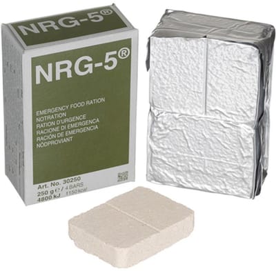 Noodrantsoen repen 4x NRG-5 survival - noodpakket - noodvoeding