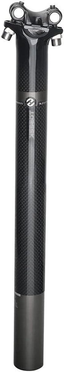 Fiets Zadelpen - Reserve Onderdeel - Comfortabel Fietsen - Verstelbare Hoek - 316 x 400 mm - Glanzend Zwart