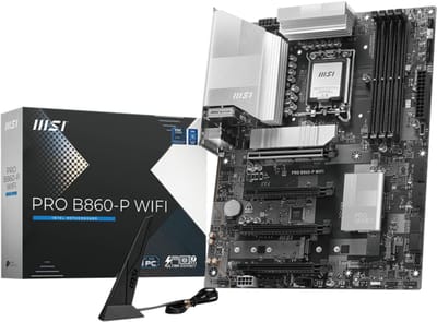 MSI PRO B860-P WIFI - motherboard - ATX - LGA1851 Socket - B860 Moederbord - Intel B860 - Intel LGA1851 - DDR5 RAM - ATX