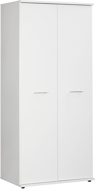 Kledingkast 2 Deurs - 200 x 89 x 58cm - Wit - Bavel