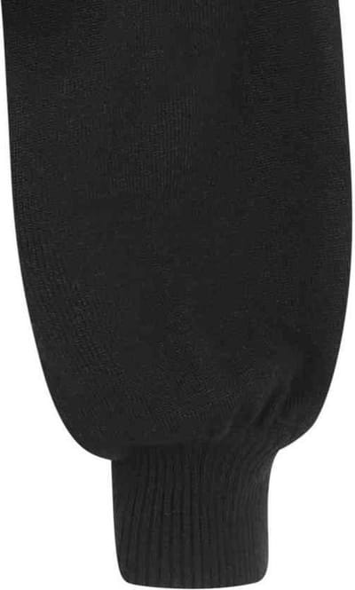 Banned - Balloon Sleeve Black Crop Gebreide trui - S - Zwart