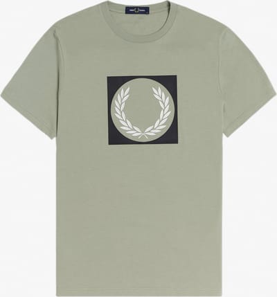 Fred Perry Tshirt met Opdruk - Groen - Maat M