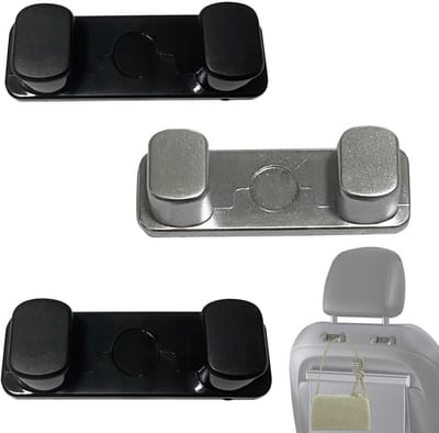 MTTproducts - Car Mini Hooks - Auto Organizer - Compact en Lichtgewicht - Zwart - Multi-Purpose Hooks - Ideaal voor Kabels en Sleutels - Geschikt voor...