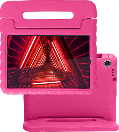 Hoes - Geschikt voor Lenovo Tab M10 FHD Plus (2e / 2nd Generatie) - Kinderhoes Shockproof Bumper - Kidsproof Case - Tablet Hoesje - Kinder Hoes Cover - Roze