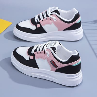 Dames Sneakers PU Leer Damesschoenen Wit Platform Casual Sneaker Lente Zomer Dames Board Schoenen Flats Dames Trainers 35 white