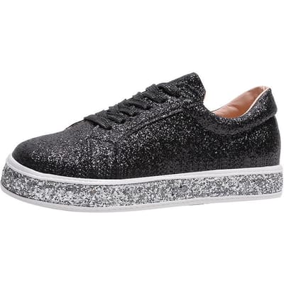 Damesschoenen voor vier seizoenen Ademende dames casual schoenen met mesh oppervlak Sneakers Dames board schoenen 41 zwart
