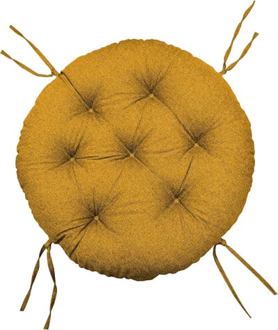 Rond Zitkussen - Papasan Kussen - Binnen en Buiten - Oeko-Tex Gecertificeerd - 80 cm Diameter - Cappuccino