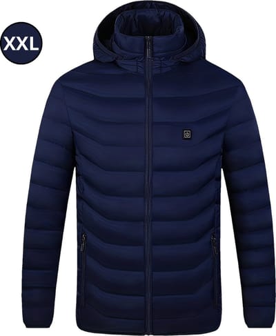 Bovista Verwarmde Jas - Heating Jacket - Thermo Jas - Elektrische Kleding - Jas Met Verwarming - 3 Standen - Dames & Heren - Maat XXL